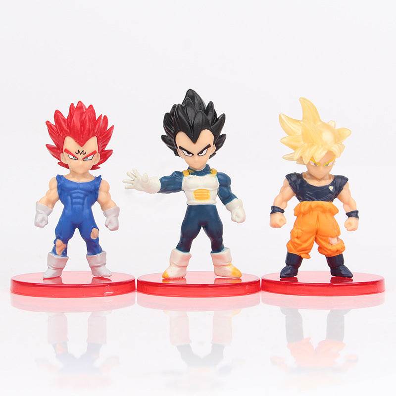 8-21PCS Dragon Ball Z Set Super Son Goku Vegeta Broly Buu Action Figure Anime Figurines Ultra Instinct Model Gifts Toys - AIAZ