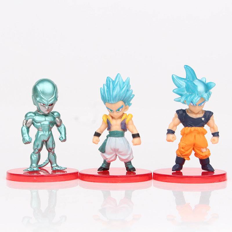 8-21PCS Dragon Ball Z Set Super Son Goku Vegeta Broly Buu Action Figure Anime Figurines Ultra Instinct Model Gifts Toys - AIAZ