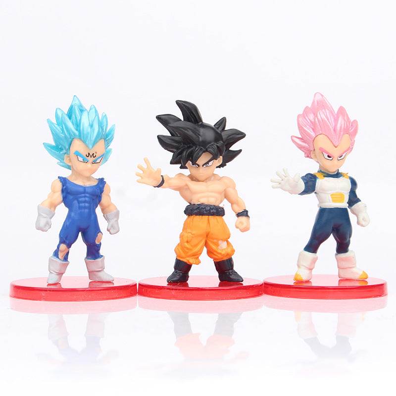 8-21PCS Dragon Ball Z Set Super Son Goku Vegeta Broly Buu Action Figure Anime Figurines Ultra Instinct Model Gifts Toys - AIAZ