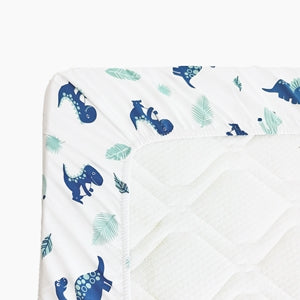 Toddler Comforter Set For Boys Girls Reversible Dinosaur Crib Bed Sets-Comforter, Fitted Sheet,Flat Sheet,Pillowcase