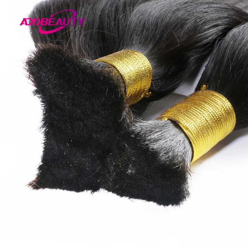 Straight Bulk Human Hair 72cm 100g Long Remy Human Hair Bulk for Braiding No Weft Unproccessed Brazilian Human Hair Extension
