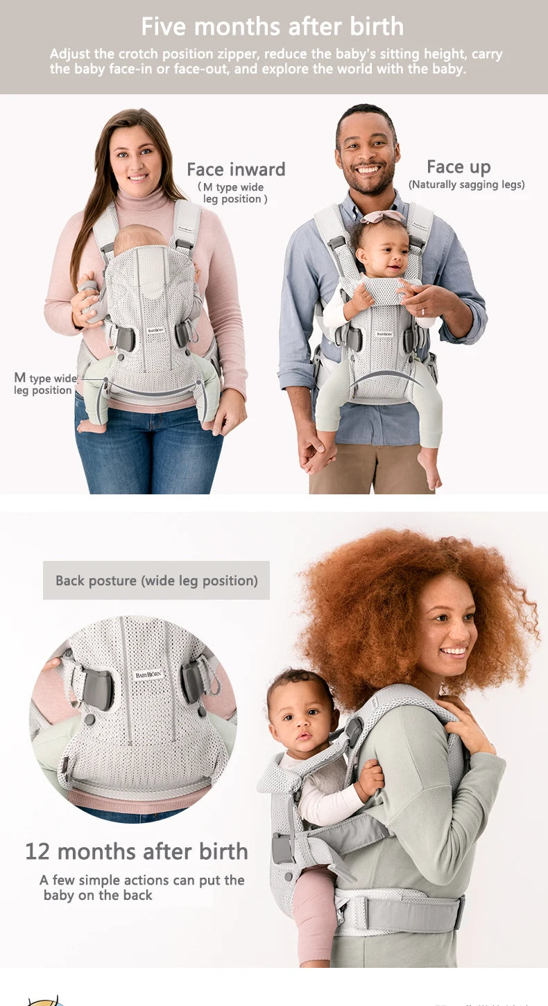 Babybjorn Harmony Baby Carrier Ergonomic Kangaroo Infant Kid Sling hipseat Front Facing Backpack Wrap