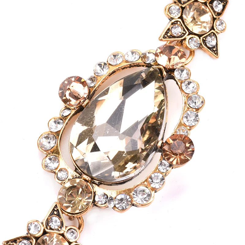Luxury Austrian Crystal Glass Choker Necklace Women Jewelry Best Friendship Statement Necklaces Pendants For Bridal Wedding