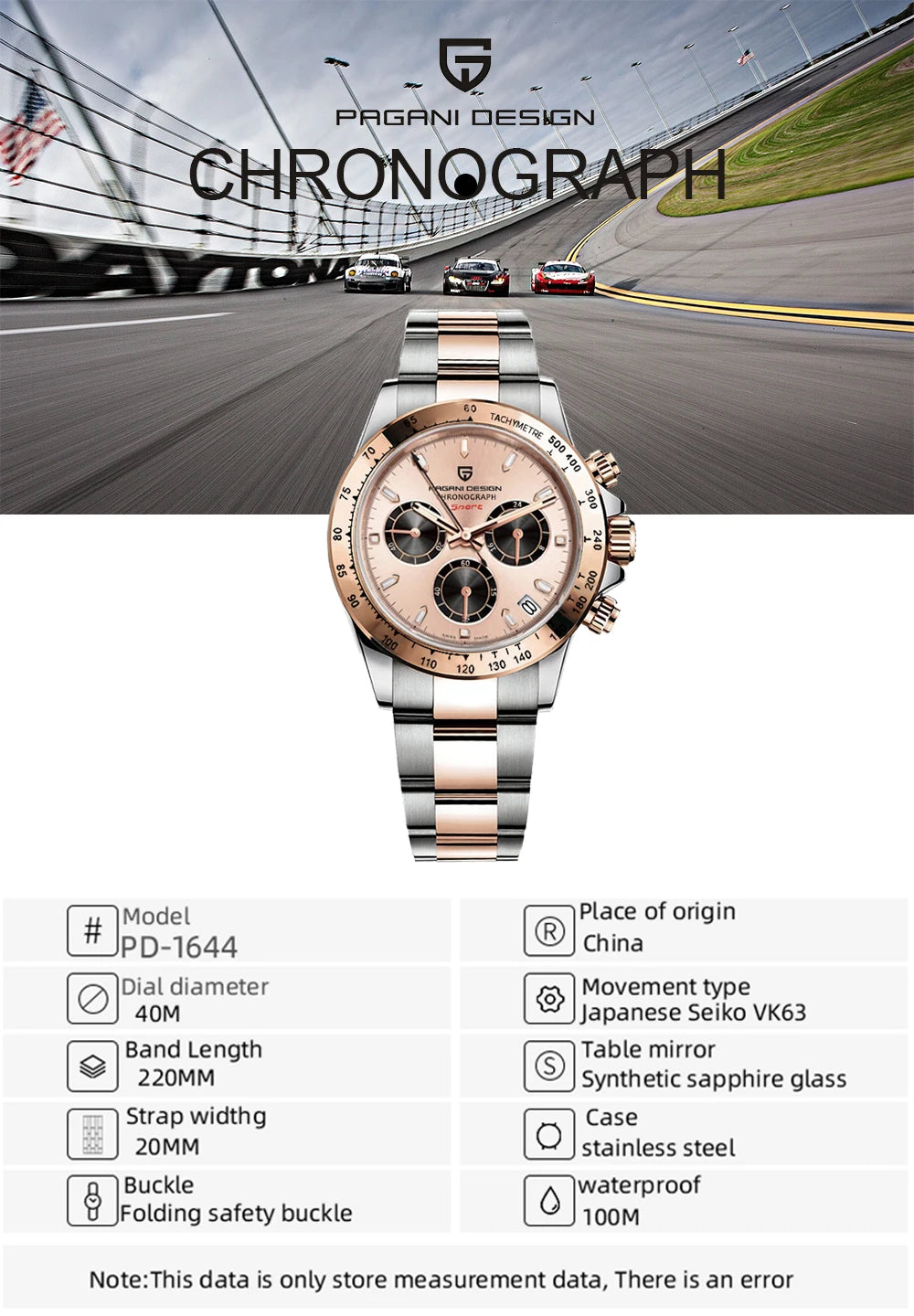 PAGANI DESIGN 2025 New Black Mens Watches Brand Luxury Quartz Watch For Men Chronograph Sports Waterproof Luminous Reloj Hombre