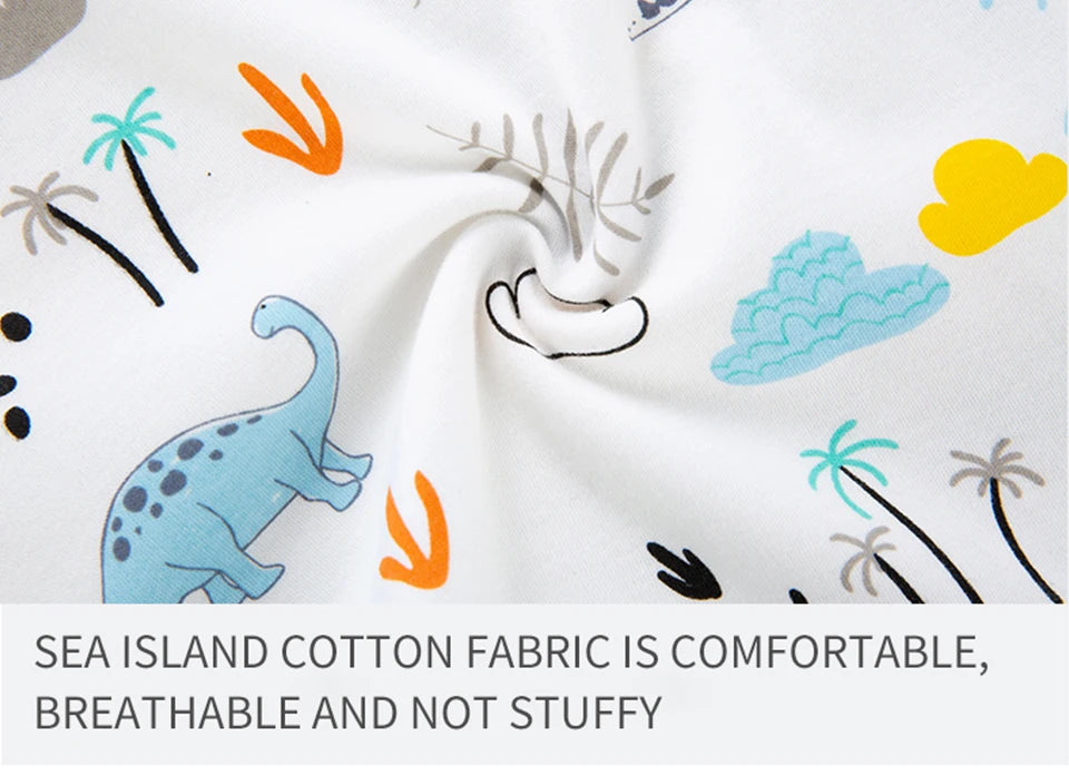 Baby Sleeping Bag For Newborn Baby Wearable Blanket 0.5 Tog Summer 100% Cotton Print Vest Sleep Sack Baby Boys Girls 0-3 Years