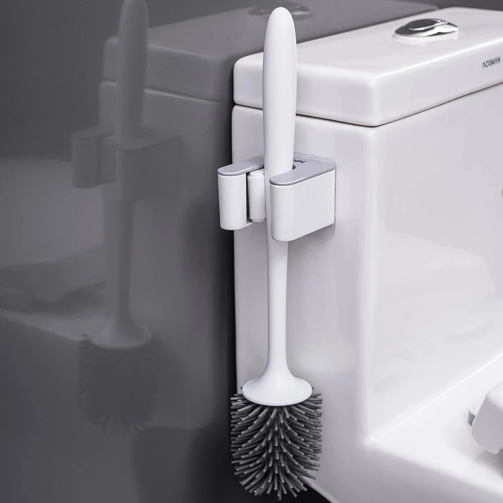 Wall Mounted Mop Storage Shelf Rack Broom Organizer Hooks Holder Self-Adhesive Bathroom Kitchen Garden Garage Storage Tool