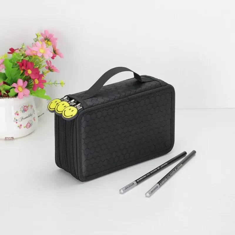 School Pencil Case Supplies Kit 36/48/72 Slot Stationery Pencilcase for Girls Compartment Pen Box Large Cartridge Bag Acsesories - AIAZ