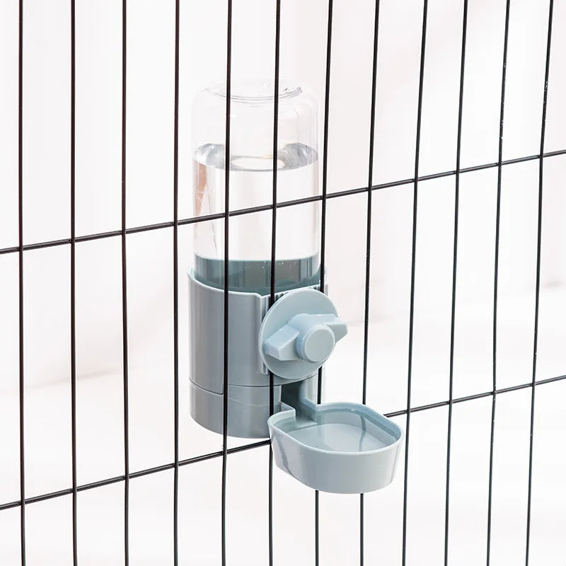 Automatic Pet Feeder Cage Hanging Bowl Water Bottle Food Container Dispenser For Puppy Cats Rabbit Birds Pet Feeding Product