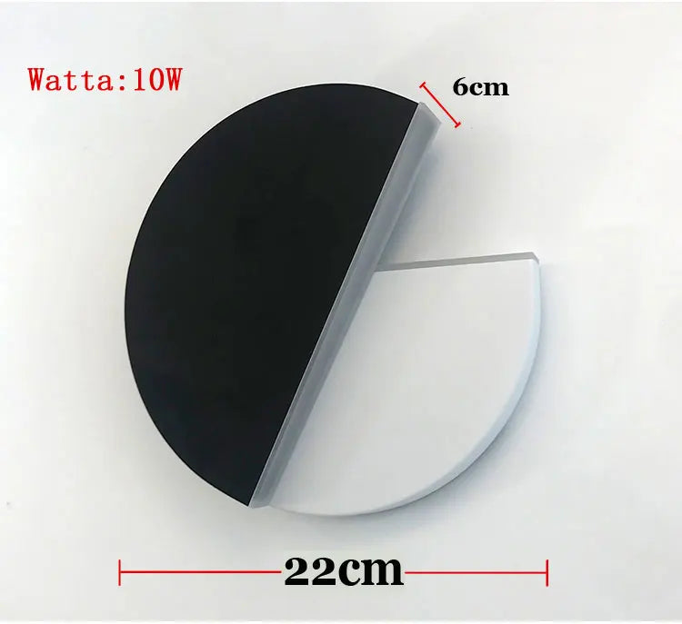 LED Wall Lamp 360 Degree Rotation Adjustable Bedside Lights White Black Creative Wall Light Modern Bedroom Loft Aisle Lamps