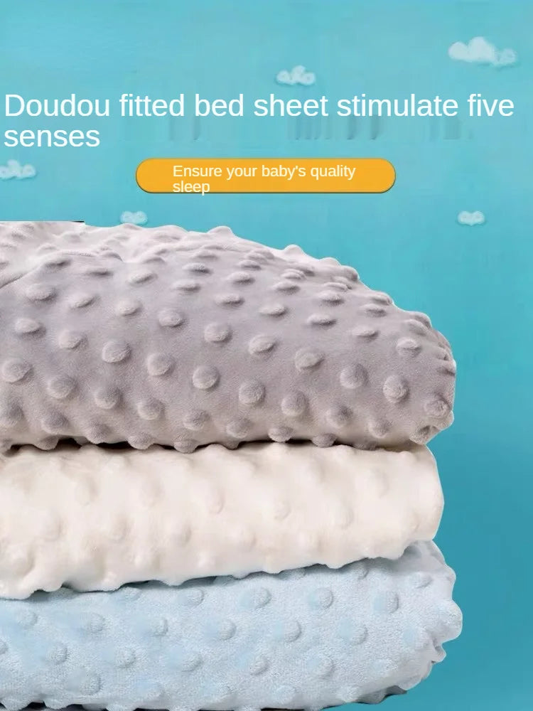 Soft Warm Baby Bed Sheet Crib Newborn Bedding Set for Children Kids Bubble Mattress Baby Bed Linen Cover Blanket Winter Sabanas