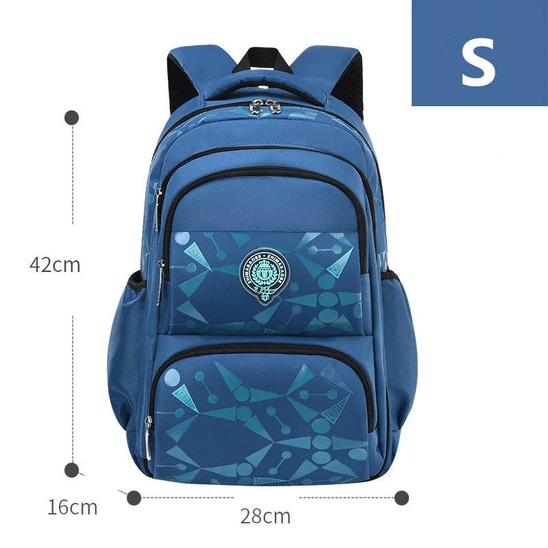 Primary School Backpacks Waterproof Children School Bags For Boys kids Travel Backpack Orthopedic School bag Mochila Infantil - AIAZ
