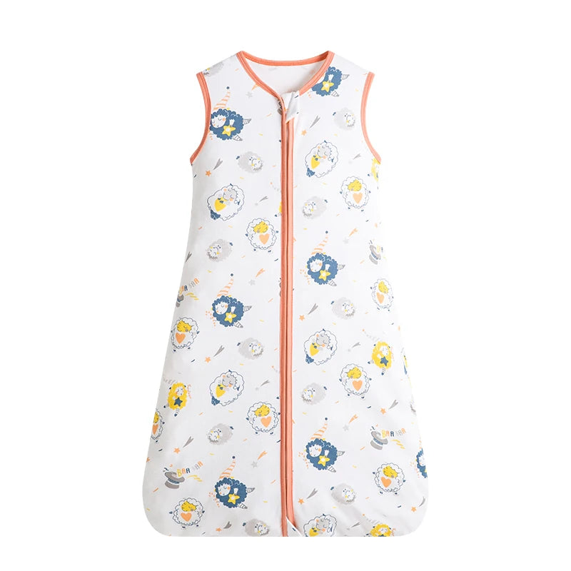 Baby Sleeping Bag For Newborn Baby Wearable Blanket 0.5 Tog Summer 100% Cotton Print Vest Sleep Sack Baby Boys Girls 0-3 Years