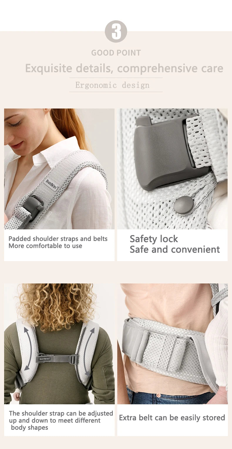 Babybjorn Harmony Baby Carrier Ergonomic Kangaroo Infant Kid Sling hipseat Front Facing Backpack Wrap