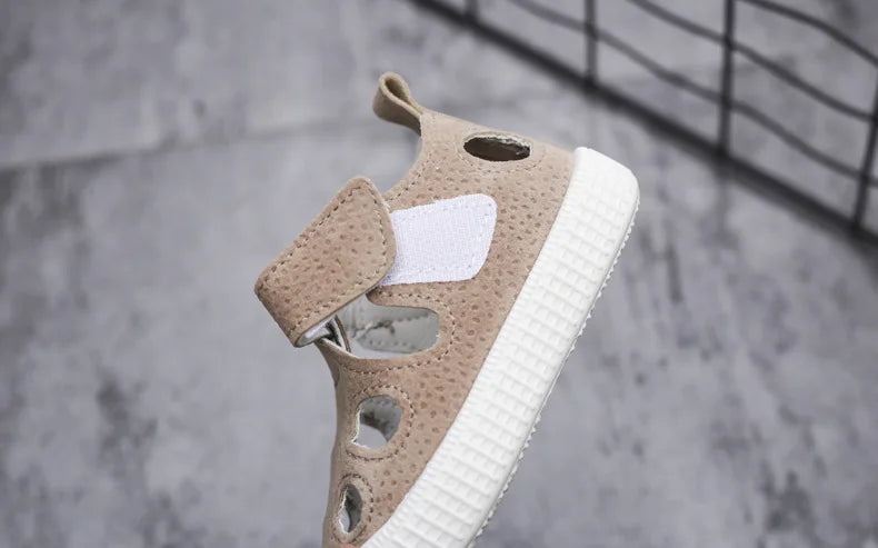 Baby Boys Half Sandals Spring Summer Beach Shoes for Toddlers Kids Medium Children Half Sandals Hollow Breathable for Girls Soft