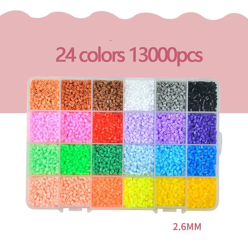 2.6mm 24/48colors Hama beads Education Iron beads 3D puzzle Beads lroning Guarantee perler Fuse beads diy toy miçangas