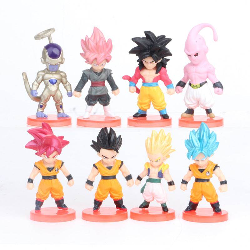 8-21PCS Dragon Ball Z Set Super Son Goku Vegeta Broly Buu Action Figure Anime Figurines Ultra Instinct Model Gifts Toys - AIAZ