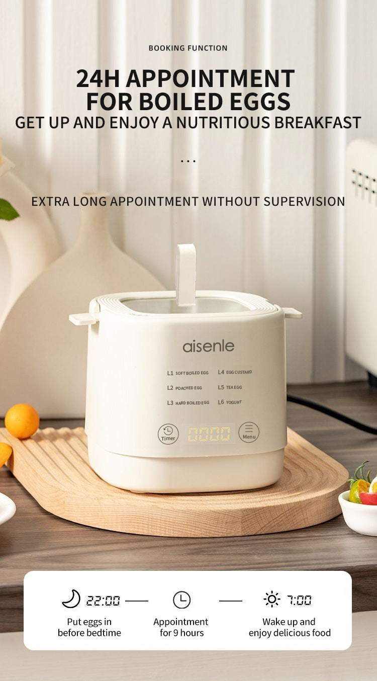 New Intelligent Egg Steamer Automatic Power Off Portable Small Egg Steamer Household Multi-function Yogurt Machine