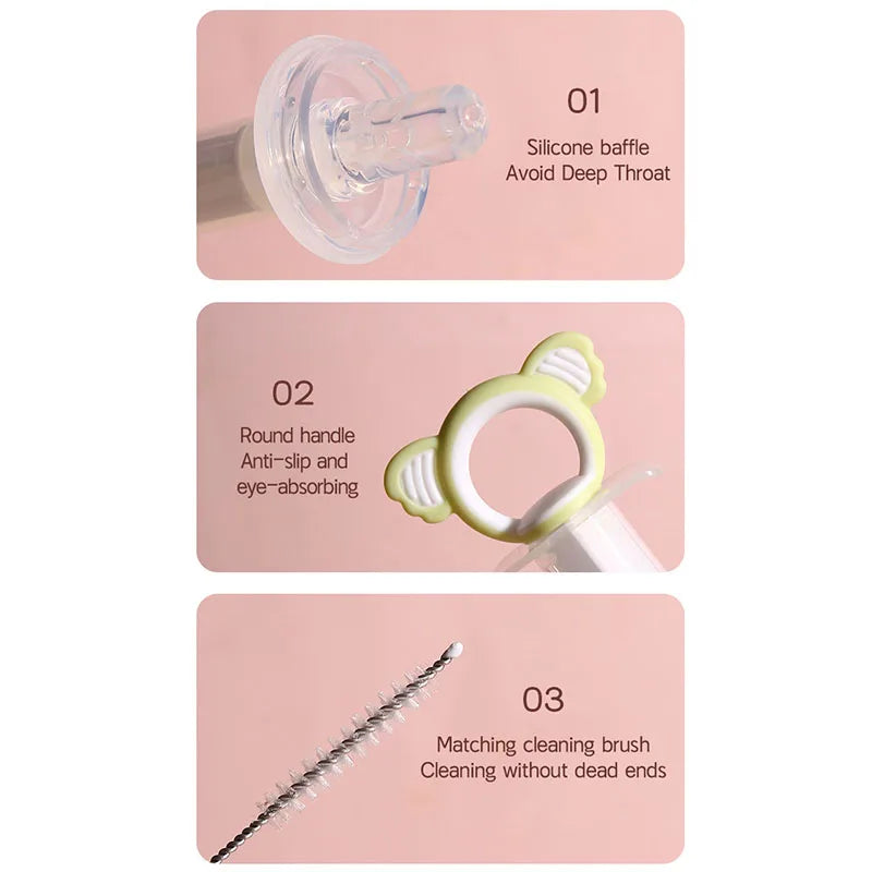 New Medicine Feeder Needle Feeder Baby Syringe Feeder Newborn Dropper Squeeze Fruit Juice Dropper Dispenser Pacifier Accessory