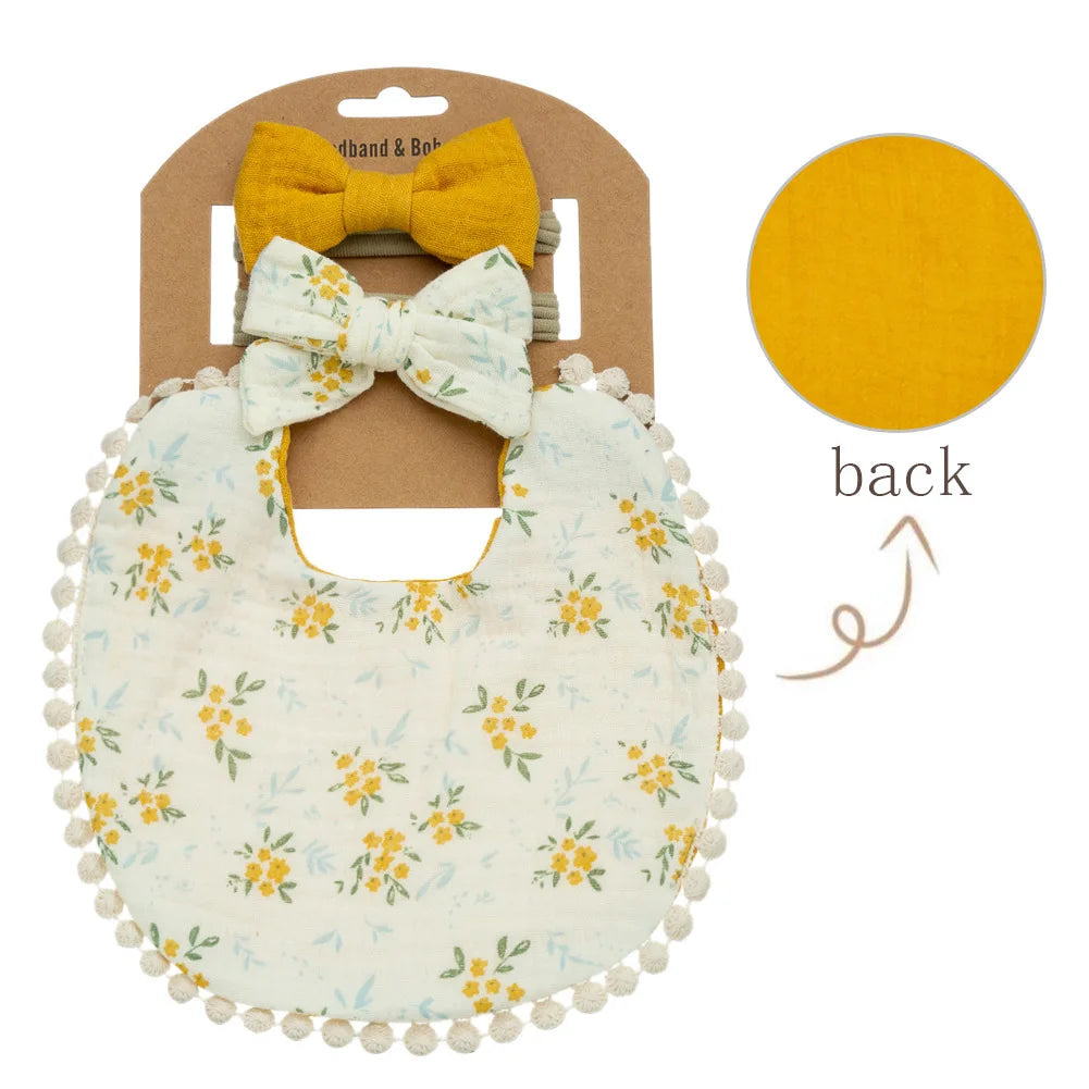 Personalized Custom name Embroidered Newborn letter Nursery Baby Bibs burp cloth suit Cotton Gifts for Boy Girl 