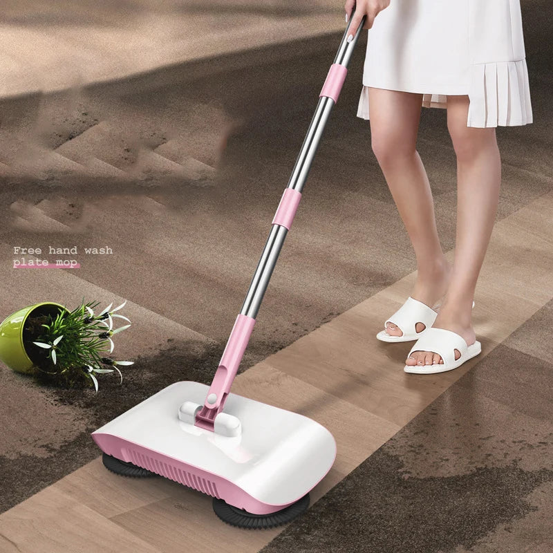 Manufacturer Hand Push Sweeping Robot Household Broom Dustpan Set Household Cleaning All-In-One Machine Lazy