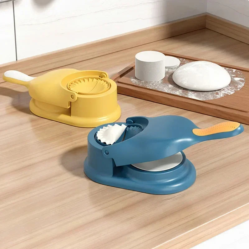 2 in1 Dumpling Maker DIY Kit Wrapper Presser Dough Pressing Ideal for Home Cooking Dough Skin Molder Machine Kitchen Gadgets