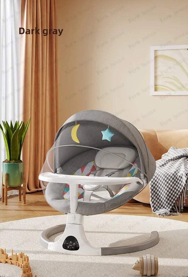 Baby Electric Rocking Chair Baby Electric Sleeping Basket Cooting Smart Rocking Chair for Children Electric Baby Swing