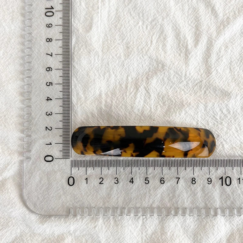 Retro Leopard Hairpins Spring Clip Colorful Acetate Hair Clips for Women Elegant Exquisite Barrettes Fashion Hair Accessories