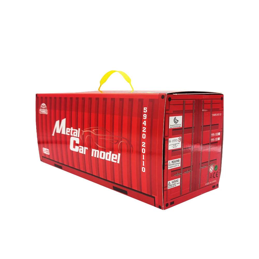 48 Pieces Mini Car Set Inertia Pull Back Cars for Boys Plastic Vehicle Model with Container Collection Toy Birthday Gift for Kid - AIAZ