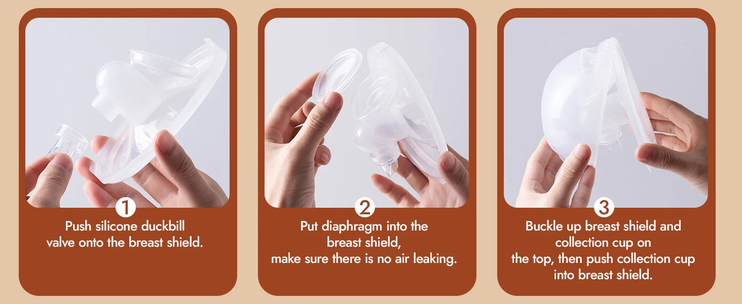 NCVI Double Electric Breast Pump,Ultra-Light Wearable Breastfeeding Pump,4 Modes 9 Levels,19/21mm for Small Nipples