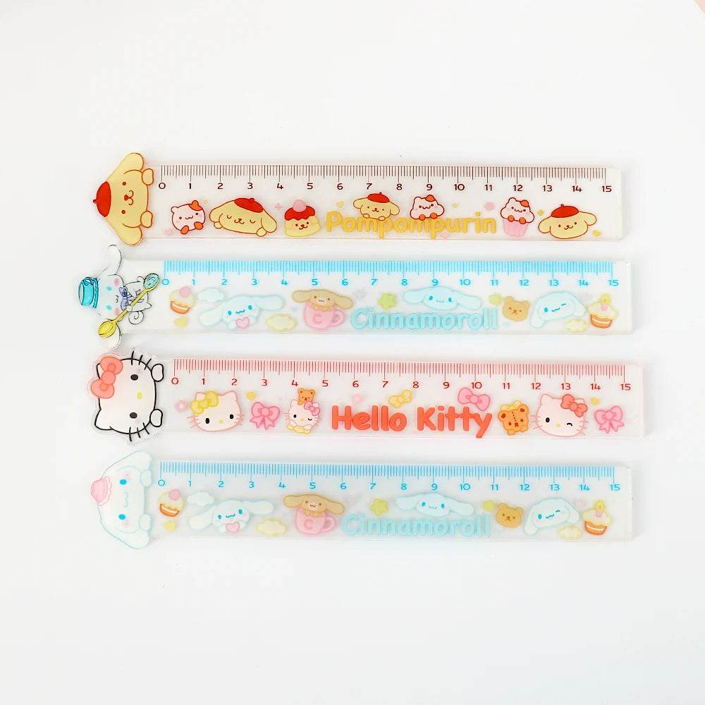15cm Cute Ruler School Supplies Kawaii Accessories Drawing Tool Korean Stationery Fournitures Scolaires Student Regla Ruler - AIAZ