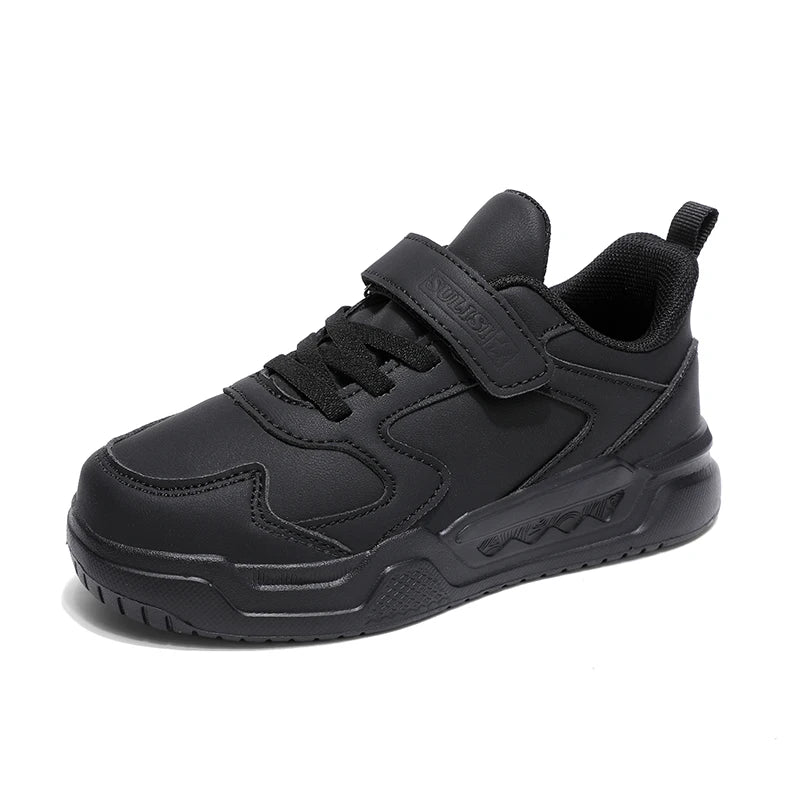 Black Kids Shoes Boys School Sneaker 4 To 12 Years Daily Walking Casual Sneaker Children Sports Shoes for Boy