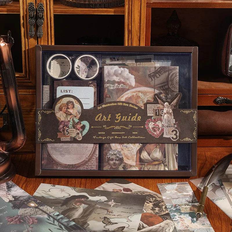 165 Pcs Vintage Handbook Gift Boxes, School Student Reward Small Gifts, Children's Gifts, Scrapbooking Supplies, Stationery Set - AIAZ