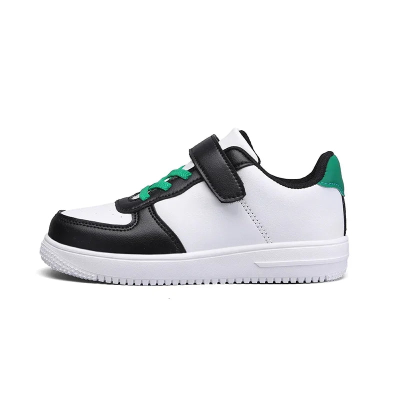 Black Children Shoes Boys Sneaker 6 To 12 Years 2024 New School Leather Kids Casual Sneaker Tennis Sports Shoes for Boy