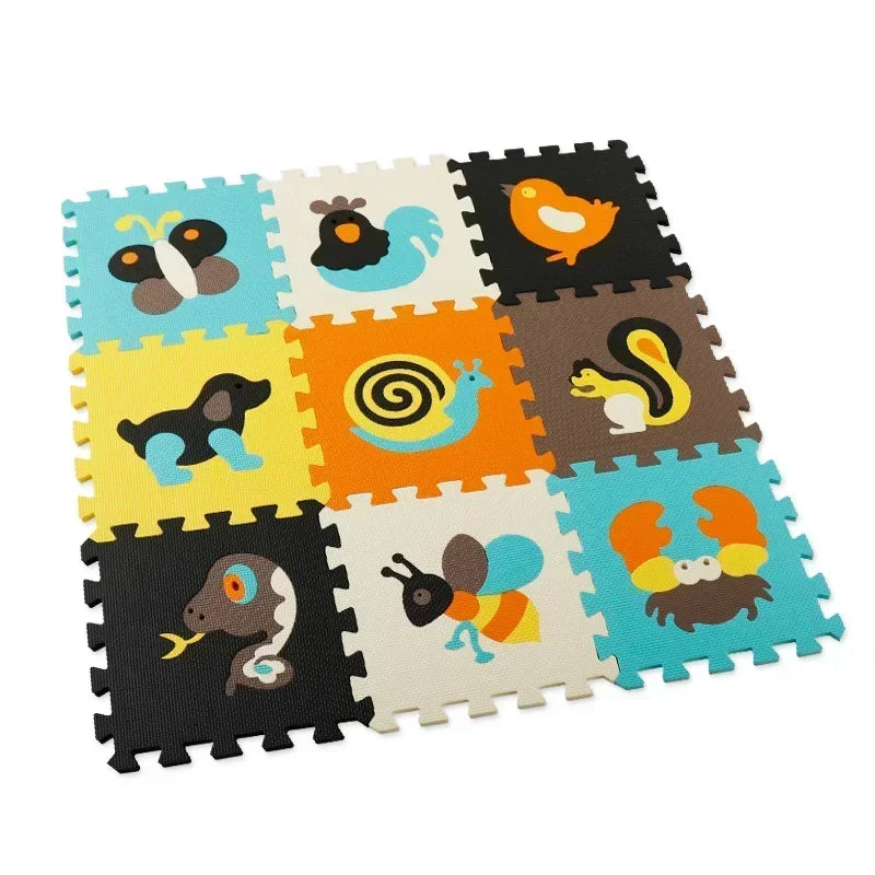 30*30*1cm 9Pcs Set Floor Mat Puzzle For Children Eva Foam Babies Floor Mat Games Interactive Toys For Toddlers Play Mat Baby Toy