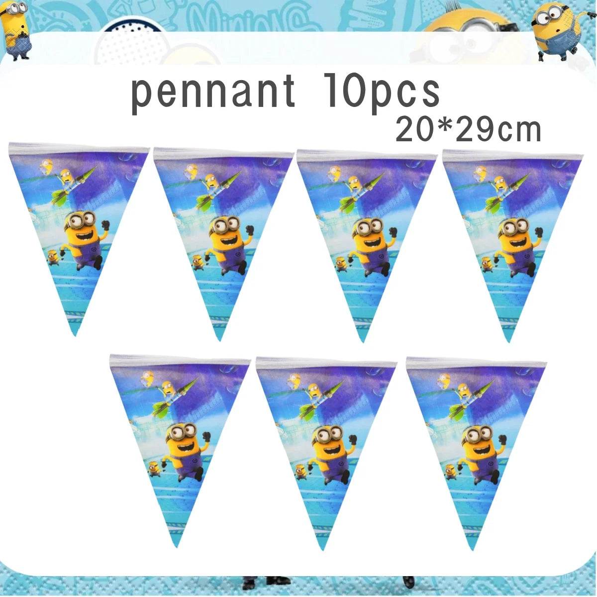 Big Eye Yellow Man Birthday Party Supplies Set - Disposable Tableware Tablecloth Plate Cup Balloon for Boys & Girls Baby Shower - AIAZ