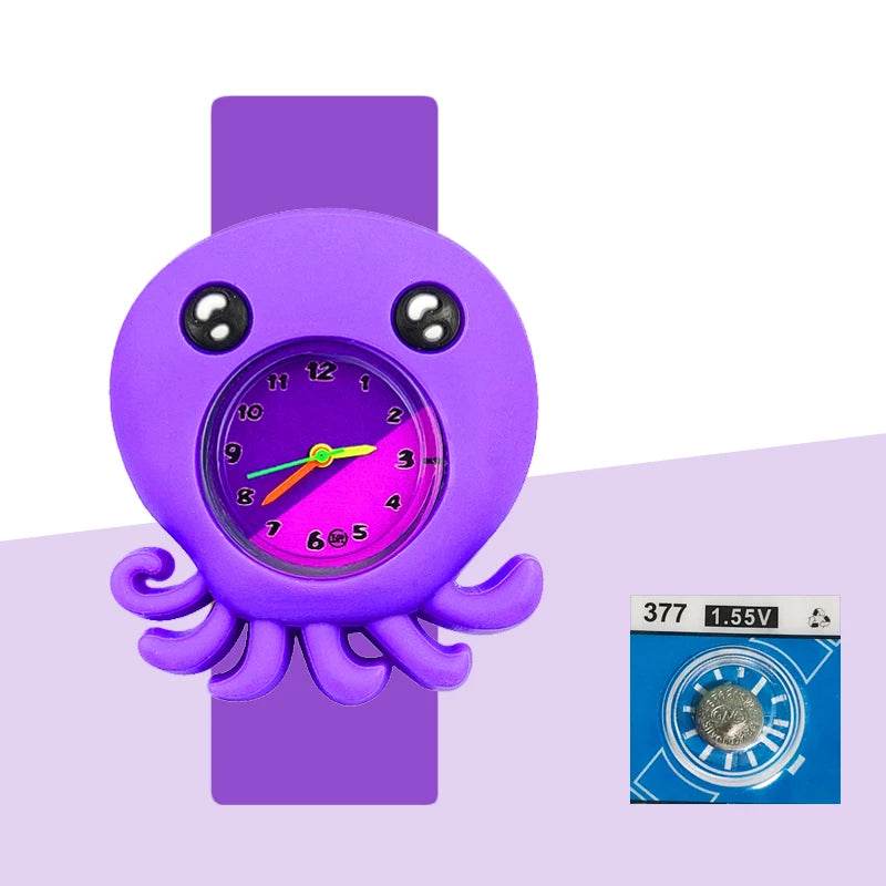 Baby Birthday Gift Children Toys Watches Cartoon Animal Dial Bracelet Kids Watches for Boy Girl 2-15 Years Old Child Clock - AIAZ