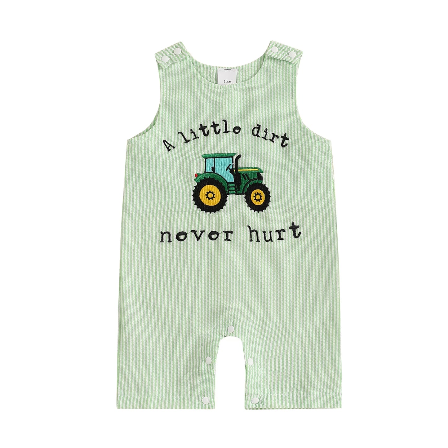 Citgeett Summer Infant Baby Boys Romper Casual Embroidery Striped Sleeveless Jumpsuit Cute Clothes