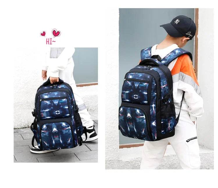 Boys Backpacks 3 Pieces Sets School Bags Large Size Bag For Teenagers Children Knapsack Big Boy Backpack Middle School Students - AIAZ
