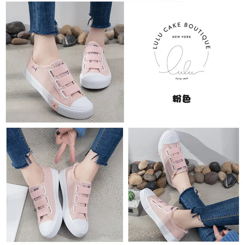 Casual Autumn New Women Sneakers Breathable Canvas Women's Vulcanized Shoes Fashion Spring Footwear 2023