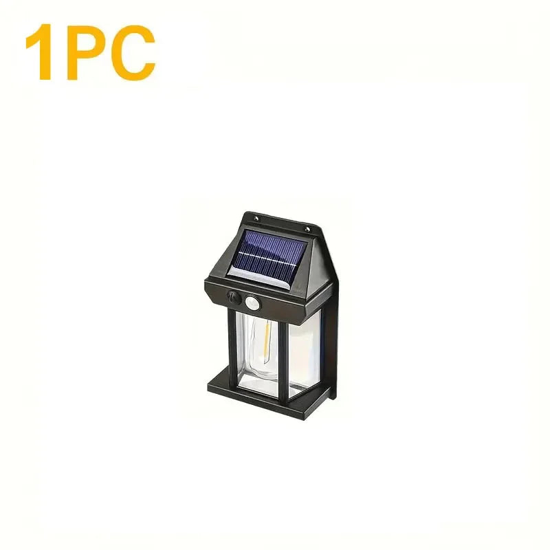 Solar Lights Outdoor Waterproof Solar Porch Lights for Door Patio Yard Outside Decorative Motion Sensor with 3 Lighting Modes