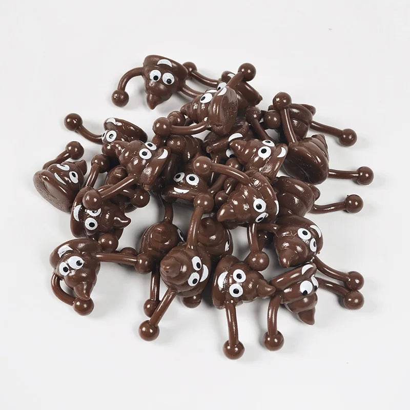 1/6/12set Fun Colorful Shooting Fake Poop Toys For Kids Birthday Party Favor Bag Piñata Filler Boys Girls Party Gifts Supplies - AIAZ