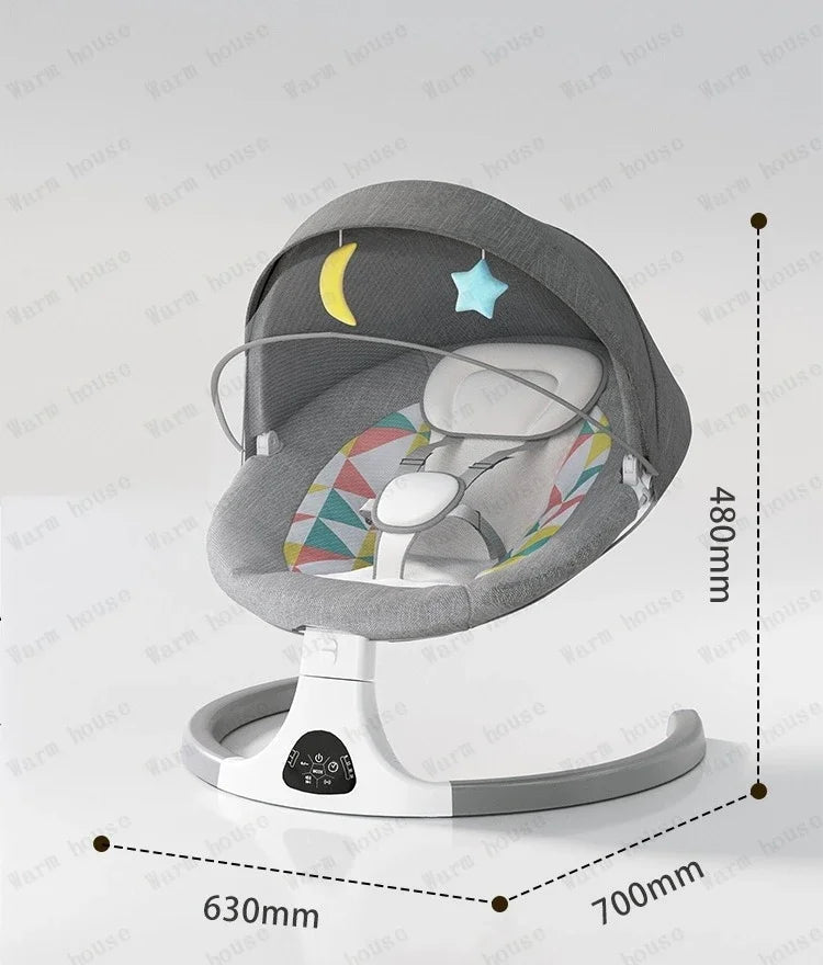 Baby Electric Rocking Chair Baby Electric Sleeping Basket Cooting Smart Rocking Chair for Children Electric Baby Swing
