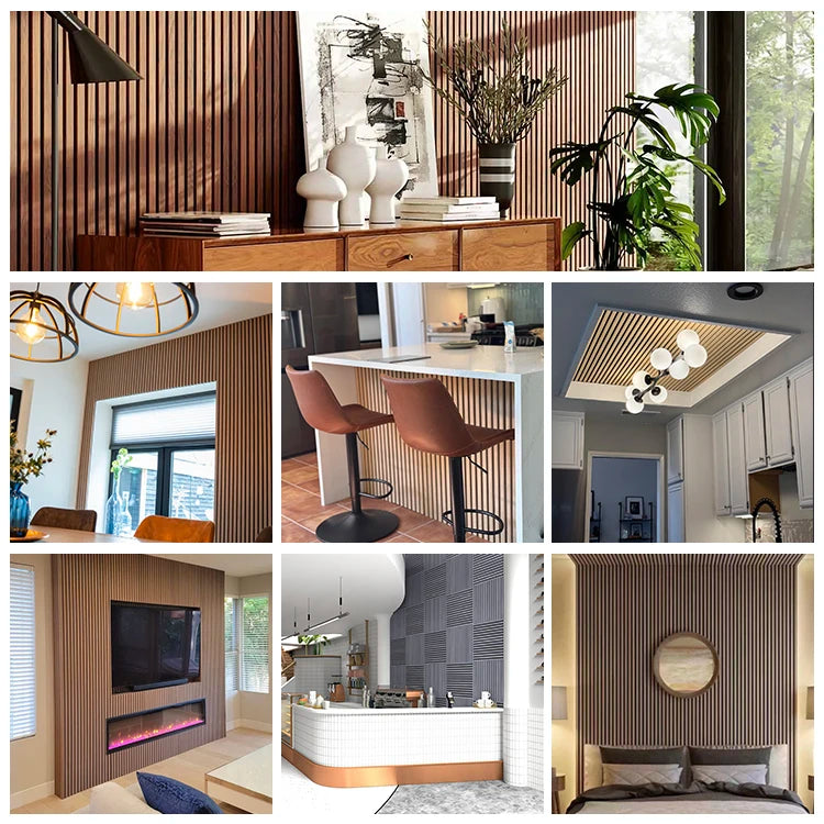 Product on E-commerce Platform Wooden Sound-absorbing Board Upgraded Wood Slat Wall Panels 60x240cm Acoustic Panel