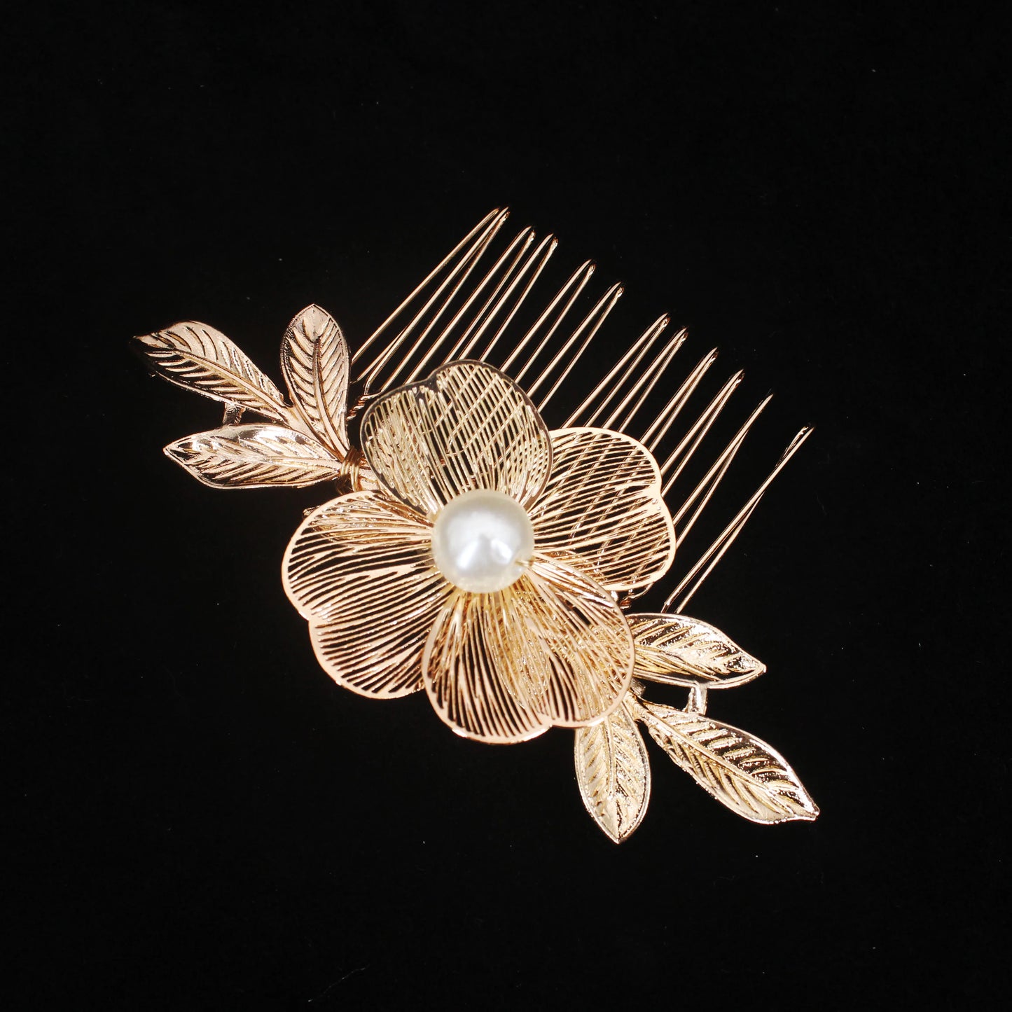 2PCS Bridal Headdress Handmade Flower Pearl Hair Comb Pins Wedding Styling Jewelry Fashion Insert Comb Hair Accessories Gifts