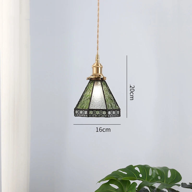 IWHD 2022 NEW Nordic Glass LED Pendant Lights Fixtures Copper Bedroom Dinning Room Restaurant Modern Hanging Lamp Lighting