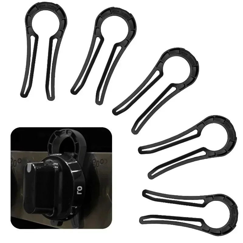 Kitchen Shrinking Gas Stove Knob Lock Baby Protection Oven Knob Cover Lock Child Safety Clip To Prevent Accidental Contact