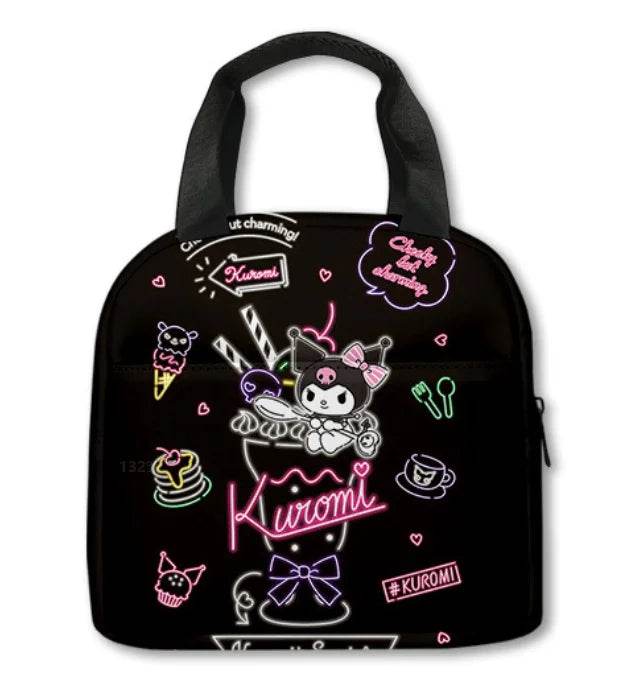 Sanrio Kuromi Backpack Sanrio Backpack Pencil Bag Student School Bag Primary and Middle kawaii Cartoon School Bag Mochila - AIAZ