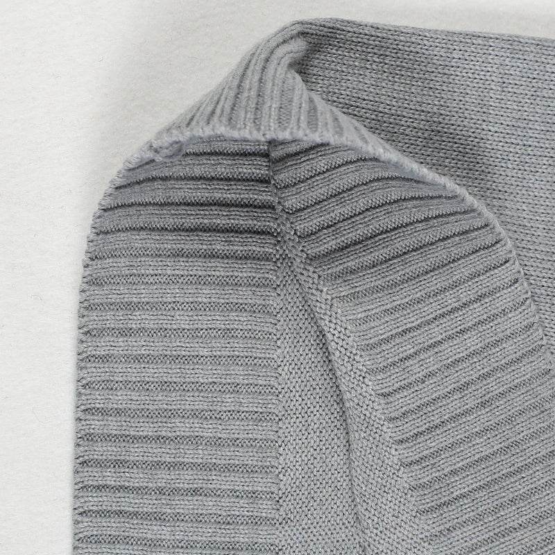 Sweater Vest Men Thicken V-neck Sleeveless Knitted Sweaters Vests Striped Retro Preppy-style Simple Chic Loose Casual All-match - AIAZ