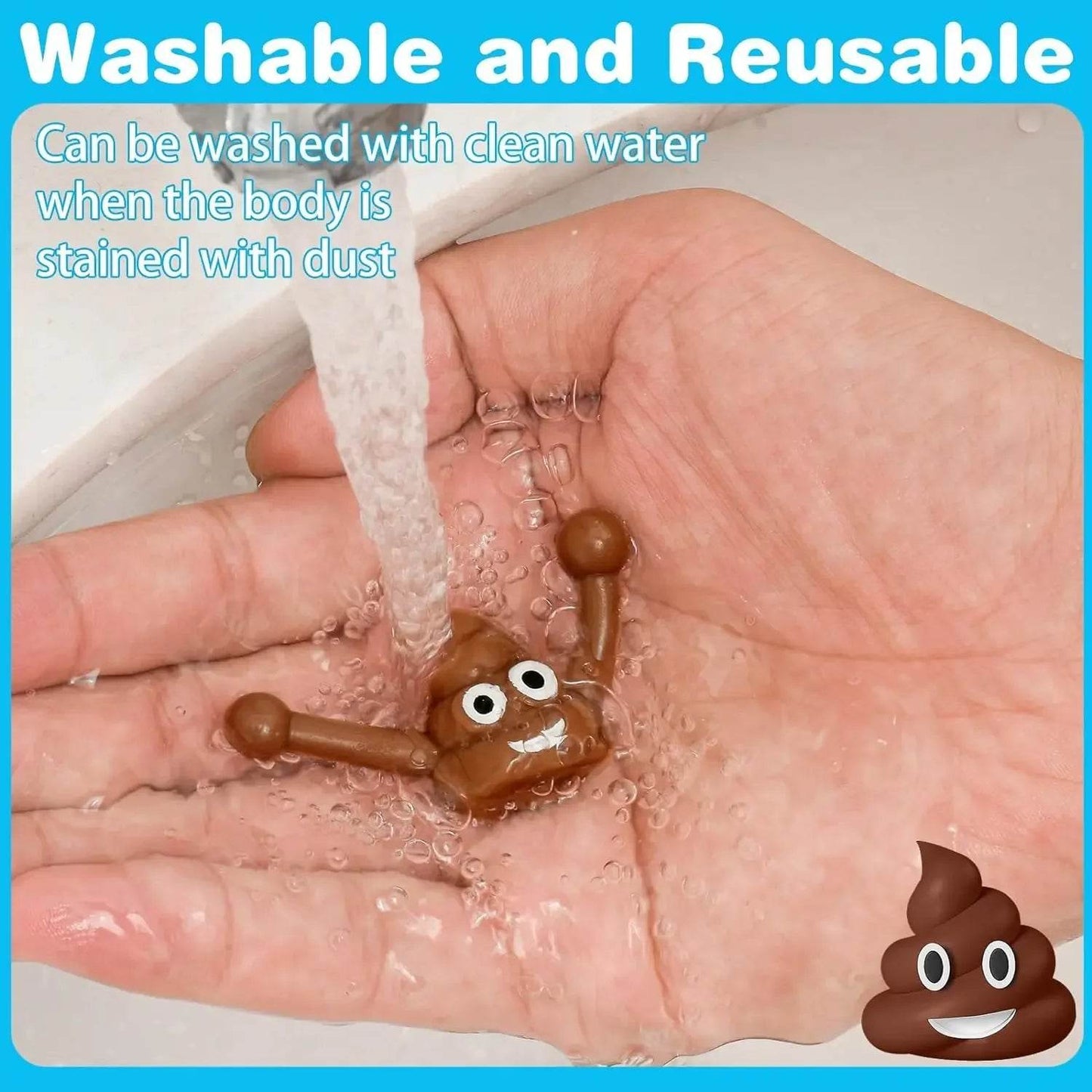 1/6/12set Fun Colorful Shooting Fake Poop Toys For Kids Birthday Party Favor Bag Piñata Filler Boys Girls Party Gifts Supplies - AIAZ