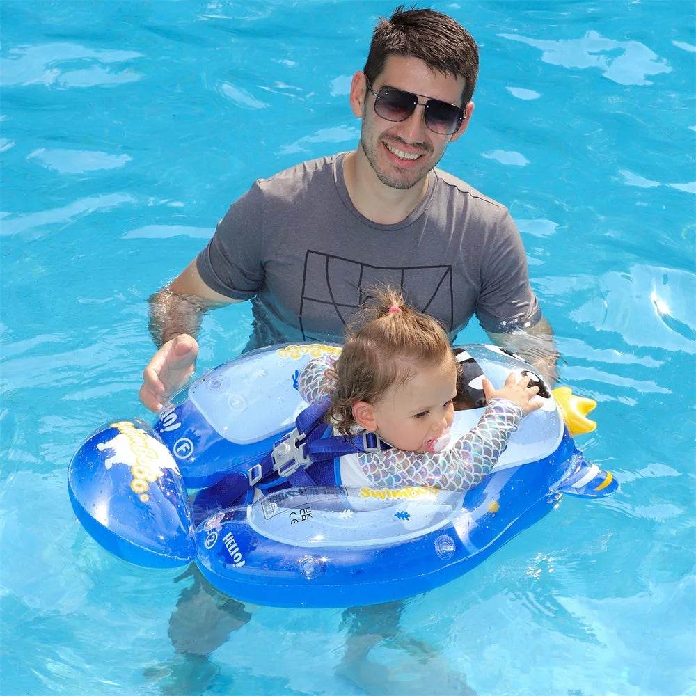 Swimbobo Kids Inflatable Baby Floating Water Toy Swimming Floats Waist Trainer Child Swim Pool Ring PVC Children Float - AIAZ